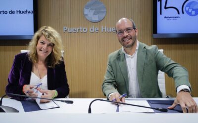 EL CIUDAD DE HUELVA FIRMA SU SEGUNDO ACUERDO CON EL PUERTO PARA SU ESCUELA  DE BALONCESTO DE ASPAPRONIAS